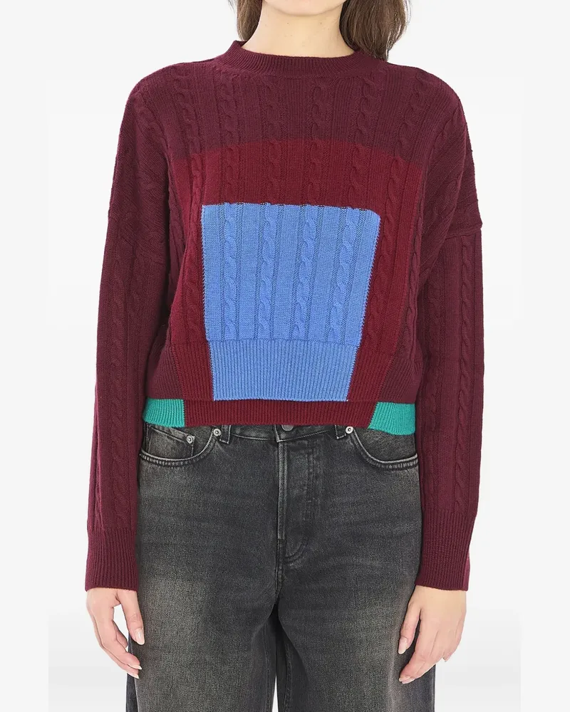 Loewe x Albers double-layer hem sweater - Rot Rot
