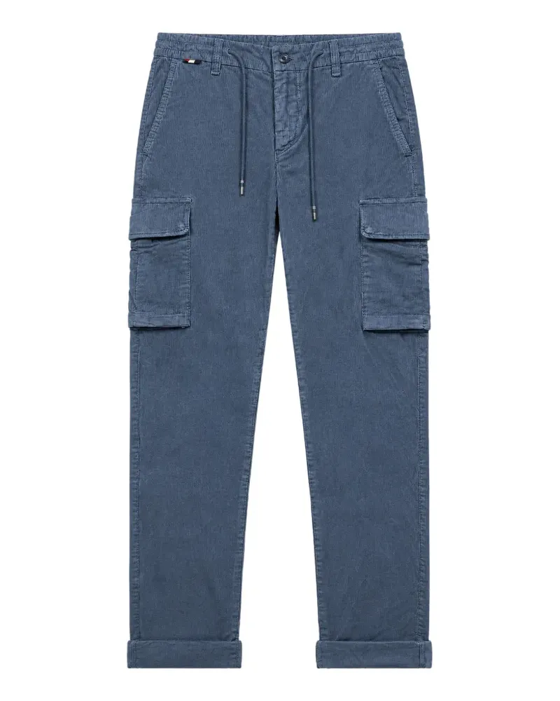 Mason's Cargohose aus Cord mit Kordelzug - Blau Blau