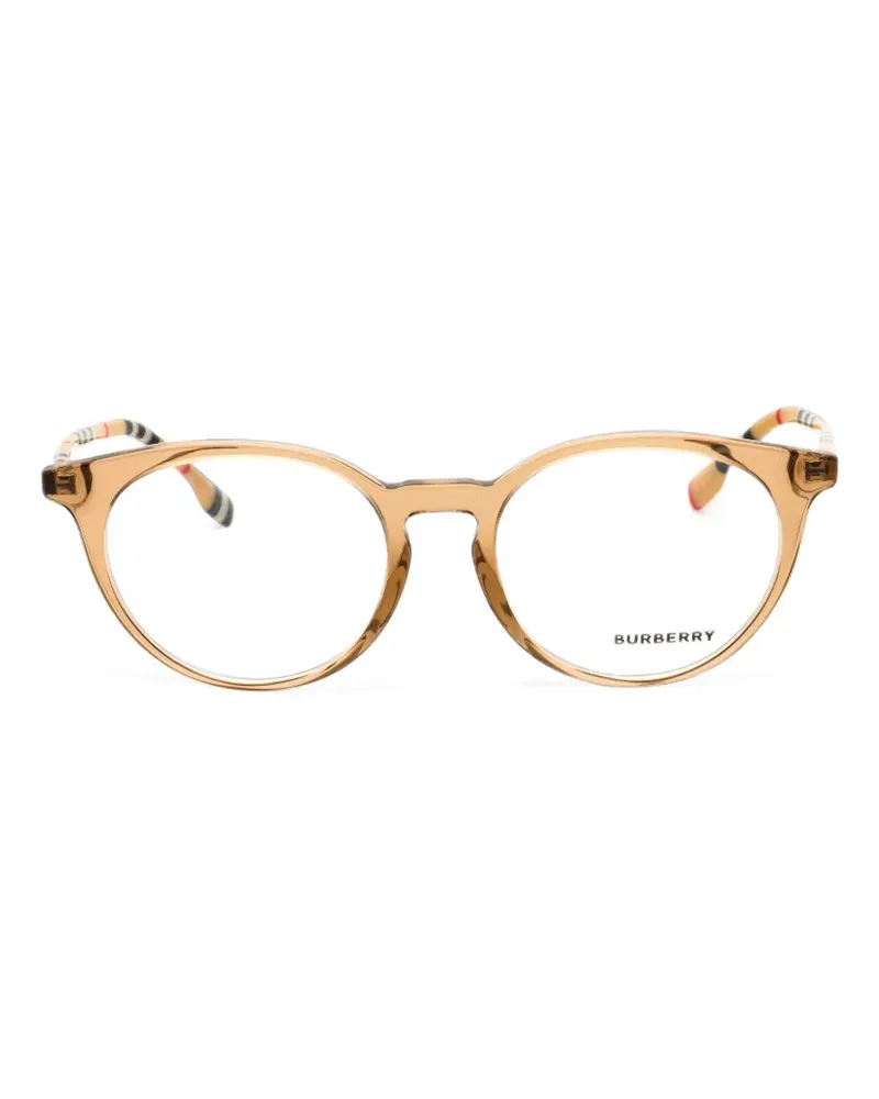Burberry Brille mit rundem Gestell - Braun Braun