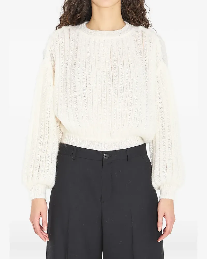 Loewe balloon-sleeve sweater - Nude Nude