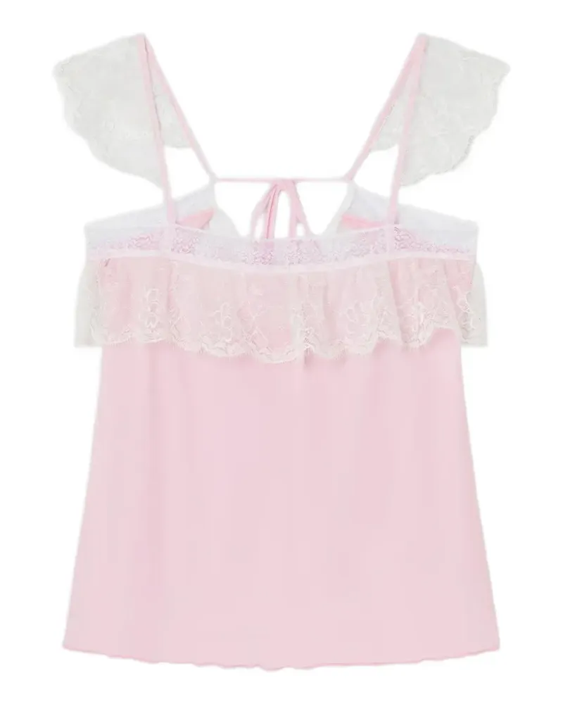 GIMAGUAS Meredith lace-trimmed top - Rosa Rosa