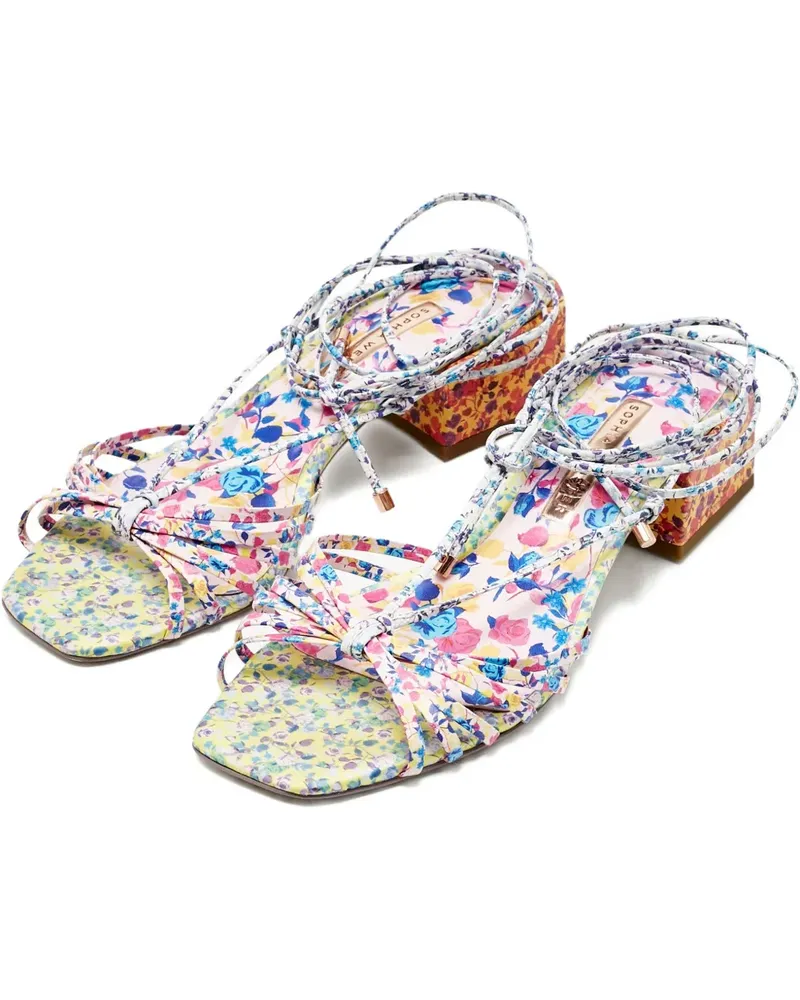 Sophia Webster floral-print sandals - Weiß Weiß