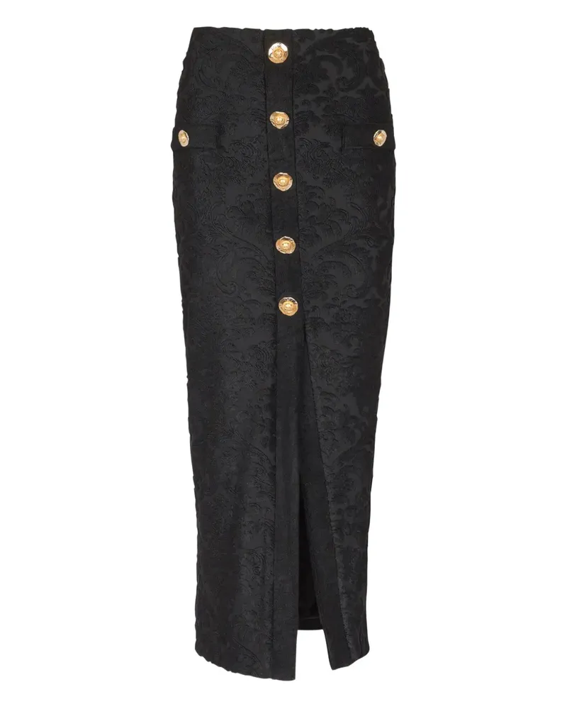Balmain Rock mit Jacquardmuster - Schwarz Schwarz