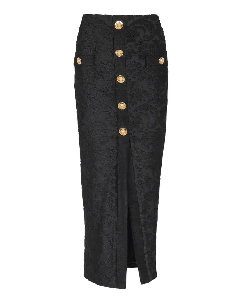 Balmain Rock mit Jacquardmuster - Schwarz Schwarz