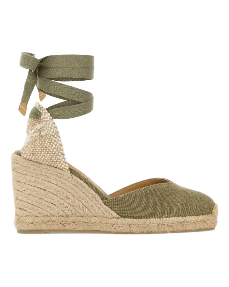 Castañer wraparound tie espadrille - Grün Grün