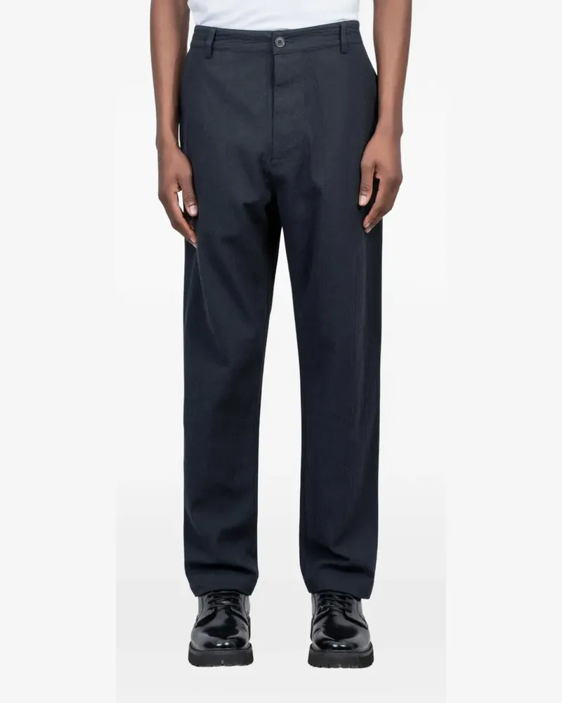 Universal Works buttoned chino trousers - Blau Blau