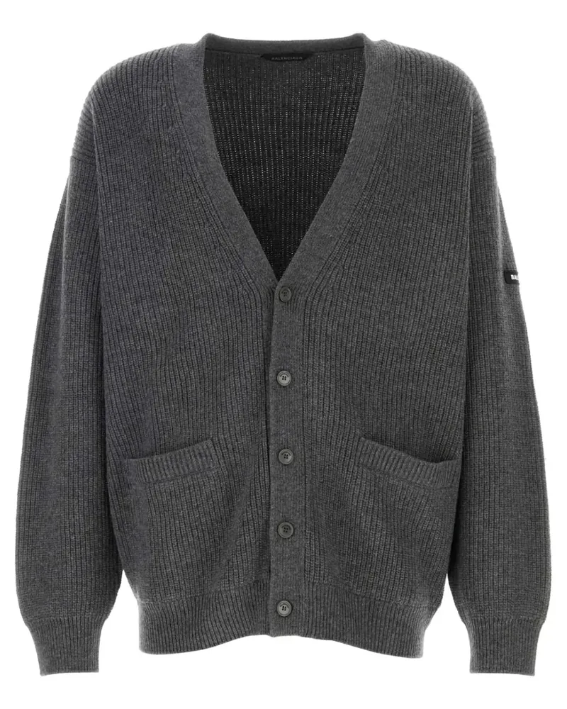 Balenciaga Klassischer Cardigan - Grau Grau