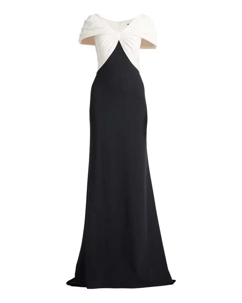 Tadashi Shoji twist-detail off-shoulder maxi dress - Weiß Weiß