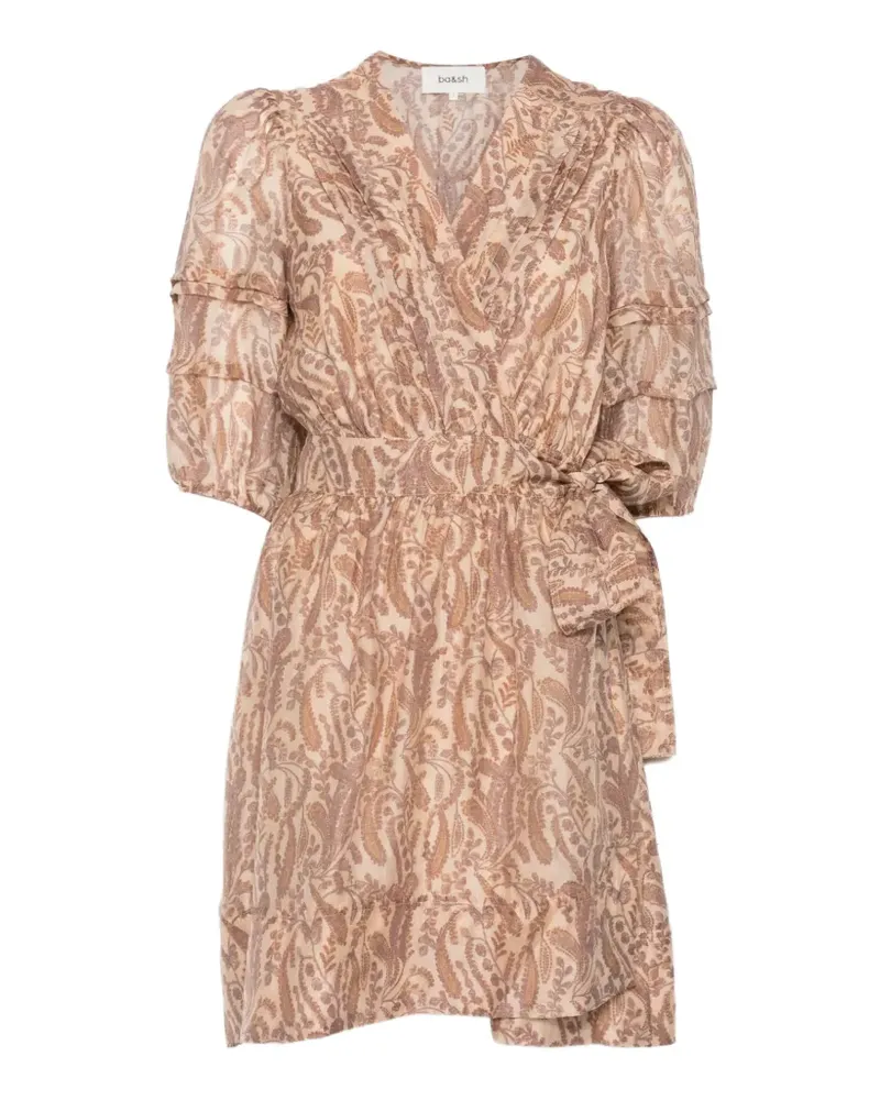 ba&sh Robe Teodora mini dress - Nude Nude