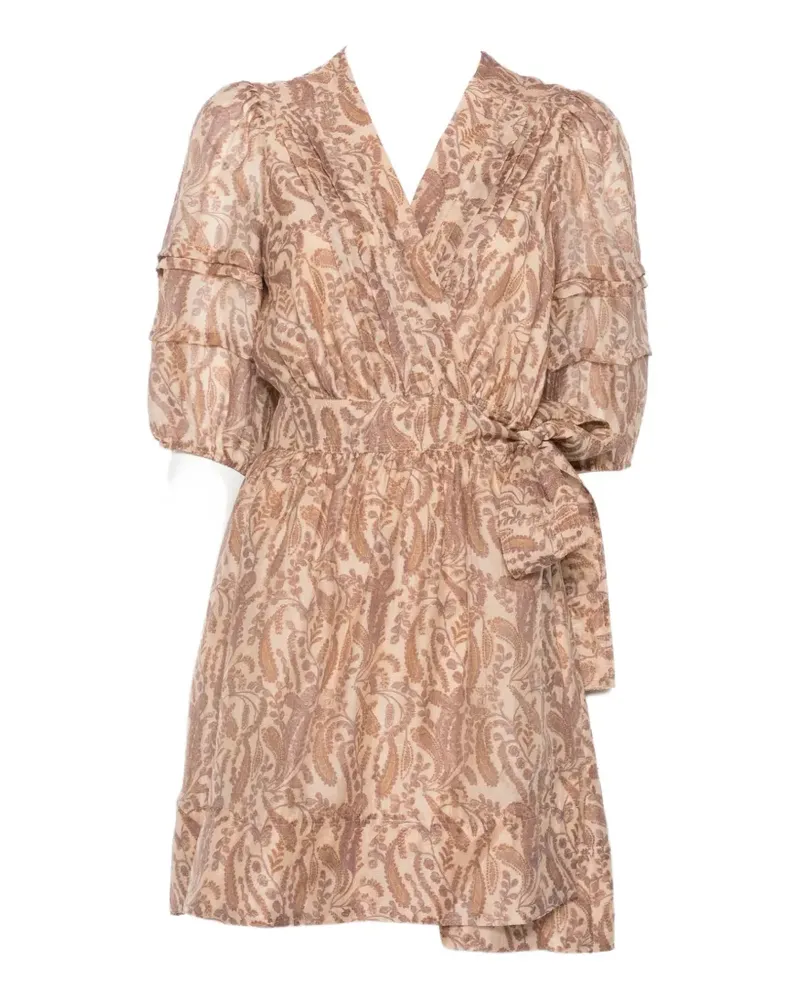 ba&sh Robe Teodora mini dress - Nude Nude