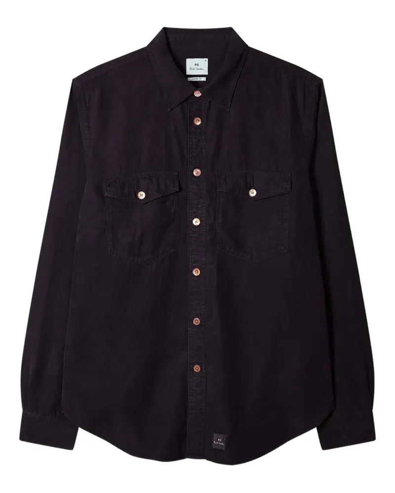 Paul Smith chest-pocket shirt - Schwarz Schwarz
