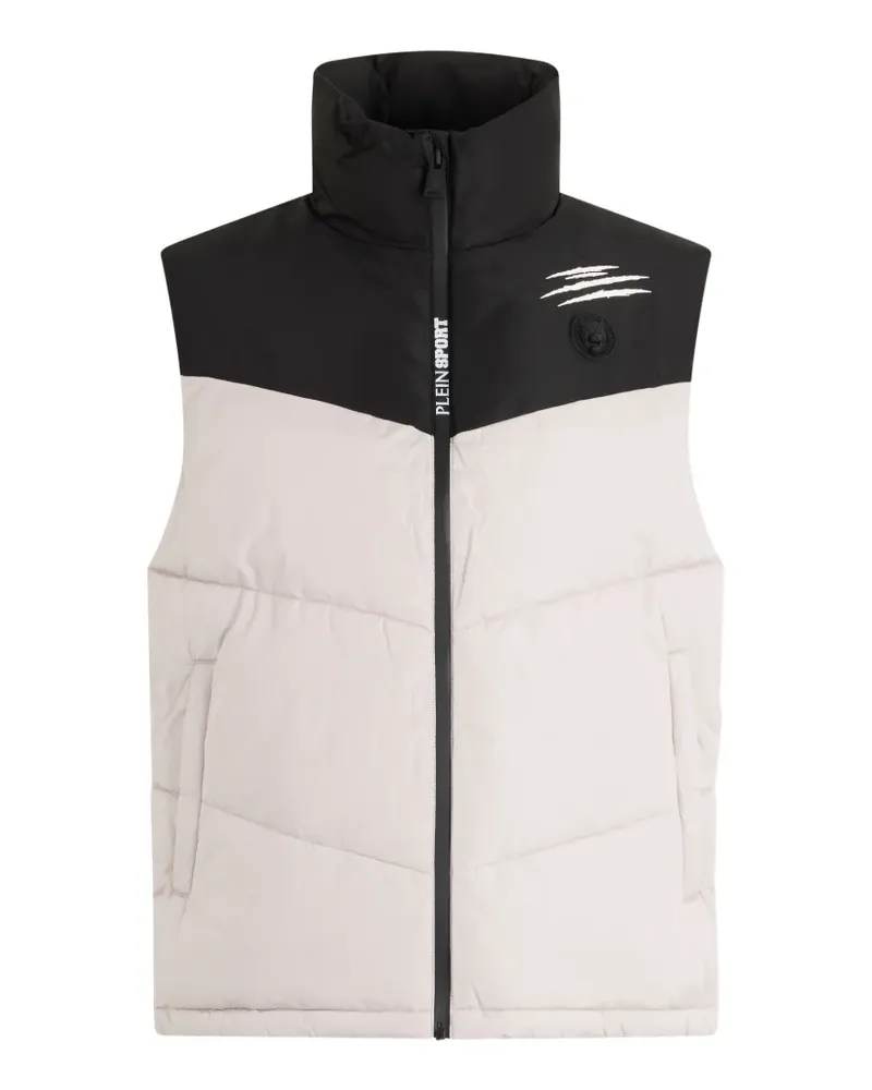 Philipp Plein zip-up gilet - Nude Nude