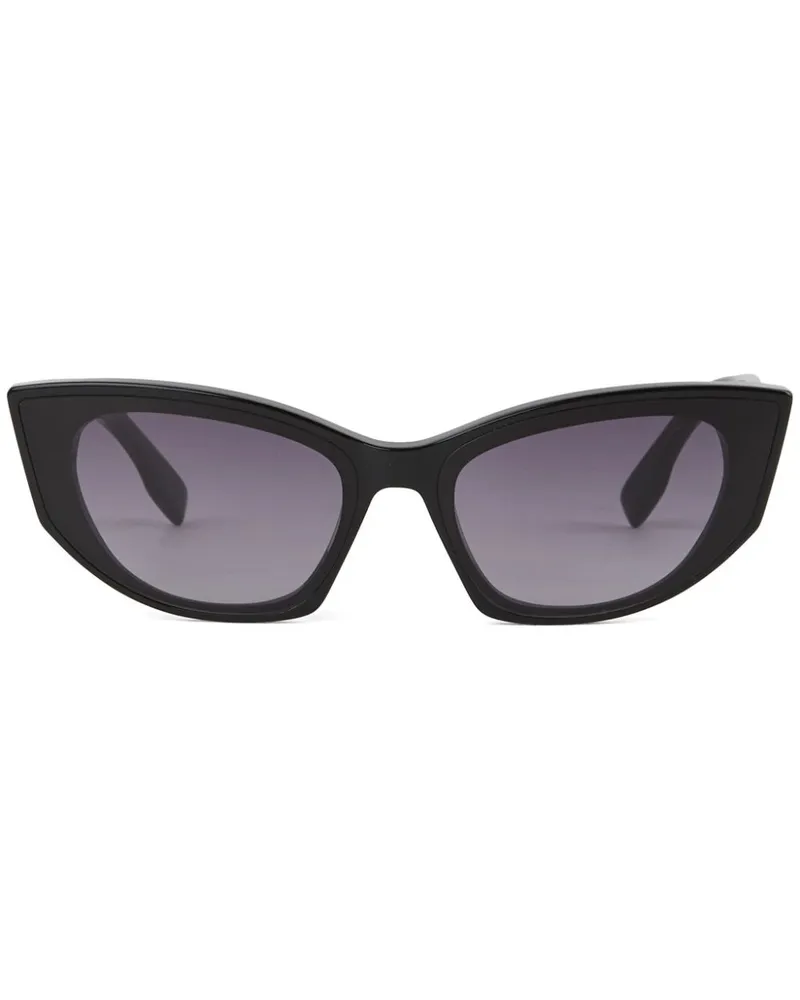 Karl Lagerfeld K/Signature Sonnenbrille mit Cut-Out - Schwarz Schwarz