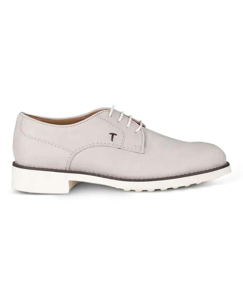 TOD'S lace-up leather derby shoes - Grau Grau