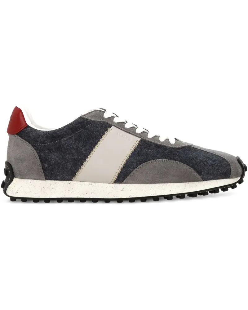 TOD'S Gommino Sneakers mit Wildleder-Einsatz - Grau Grau