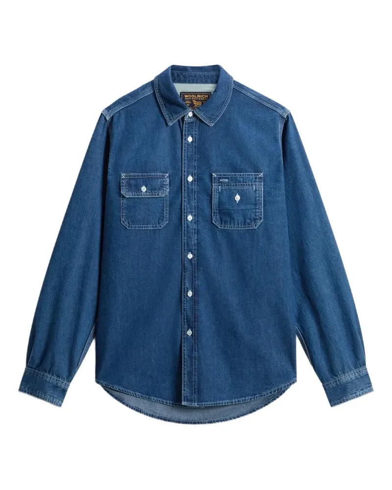 Woolrich chest-pockets denim shirt - Blau Blau