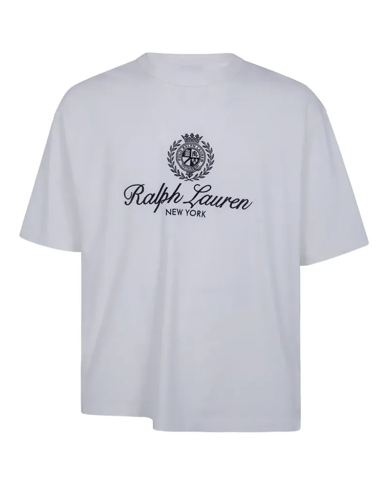 Ralph Lauren T-Shirt mit Logo-Stickerei - Weiß Weiß