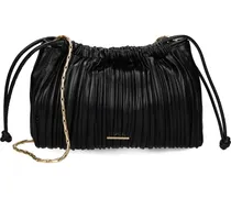 Umhängetasche mit Falten - Schwarz