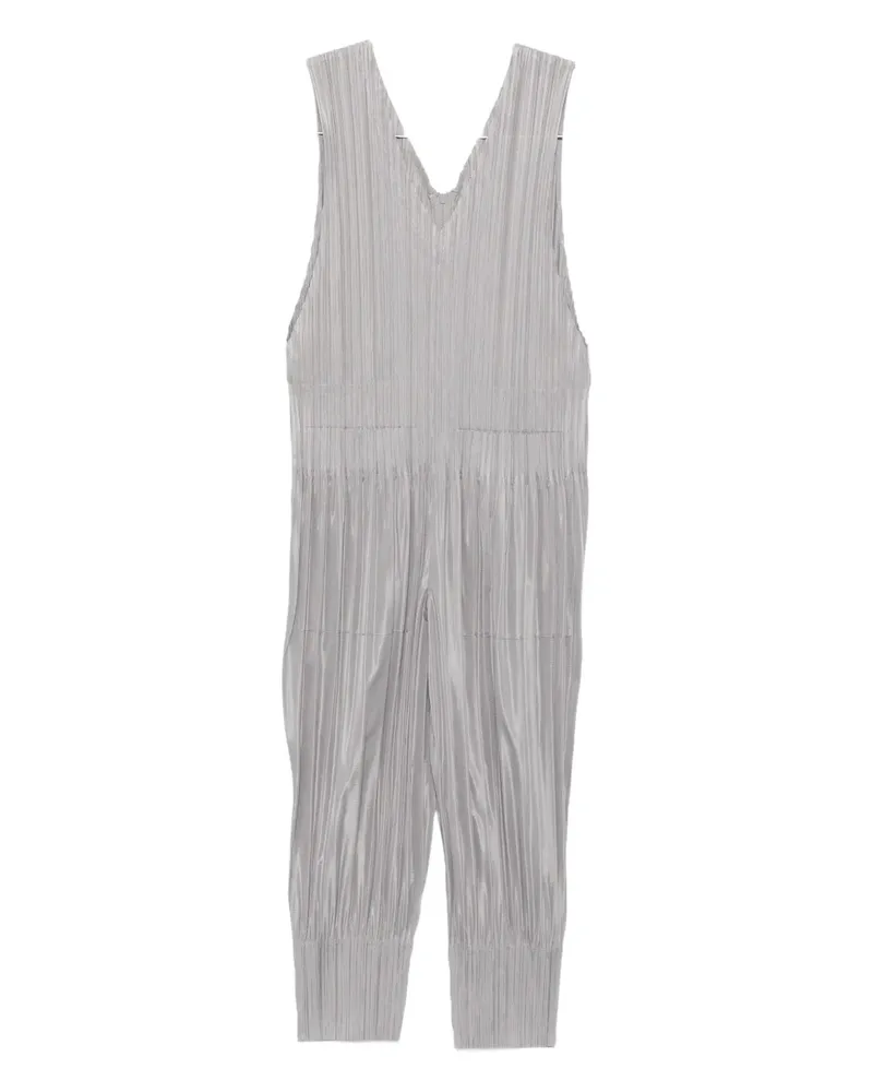 Issey Miyake pleated jumpsuit - Grau Grau