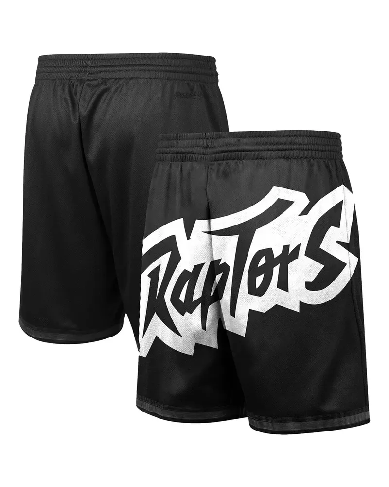 Mitchell & Ness Face 3.0 Fashion Shorts - Schwarz Schwarz