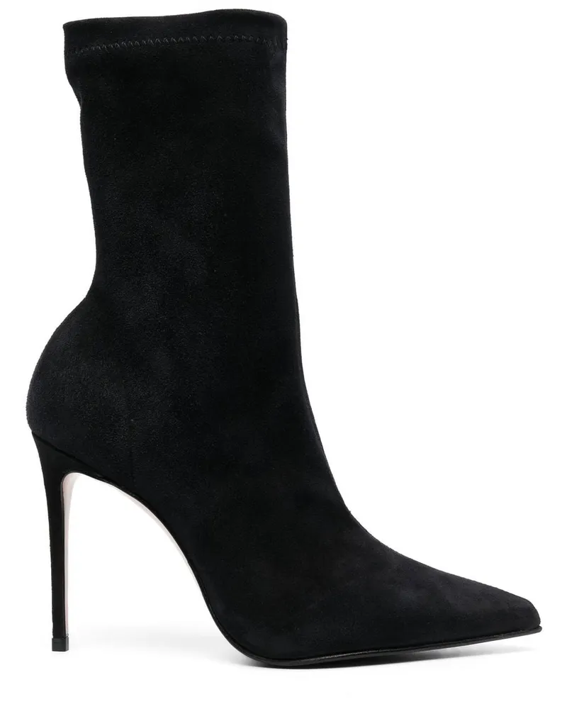 Le Silla Eva Stiefeletten 100mm - Schwarz Schwarz