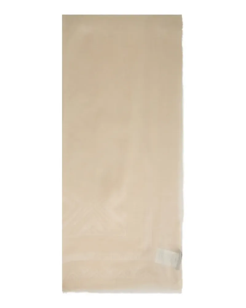 Alberta Ferretti Schal mit geometrischem Muster - Nude Nude