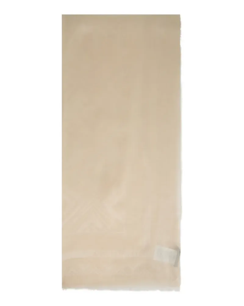 Alberta Ferretti Schal mit geometrischem Muster - Nude Nude