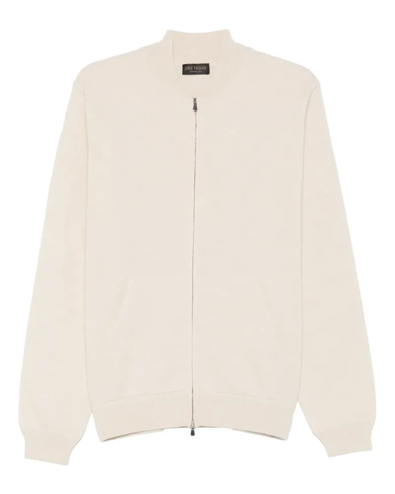 Dell'oglio Cardigan mit Reißverschluss - Weiß Weiß
