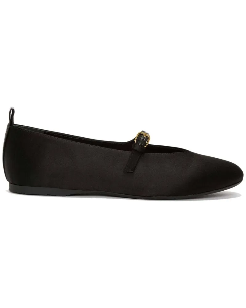 J.W.Anderson Ballerinas mit Riemen in Satinoptik Schwarz