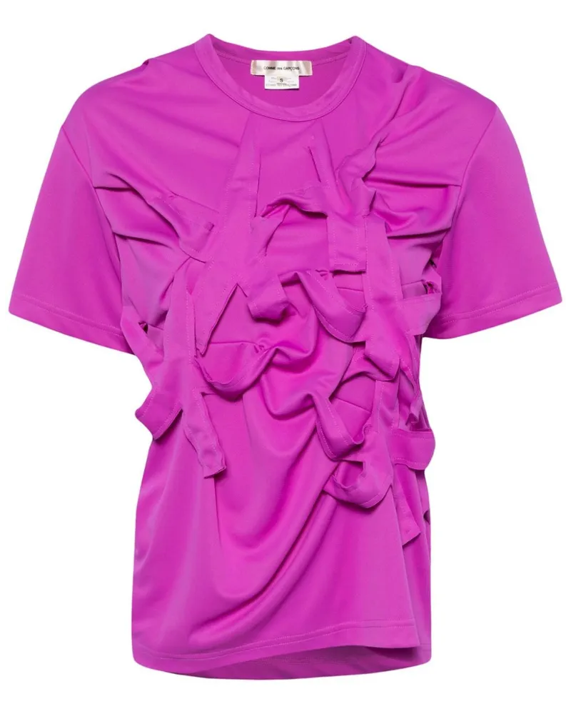 Comme des Garçons T-Shirt mit Applikation Violett