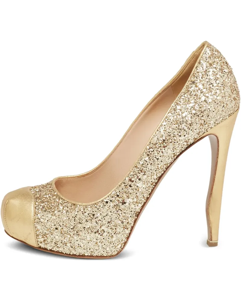 Nicholas Kirkwood Pre-owned Pumps im Glitter-Look - Gold Gold