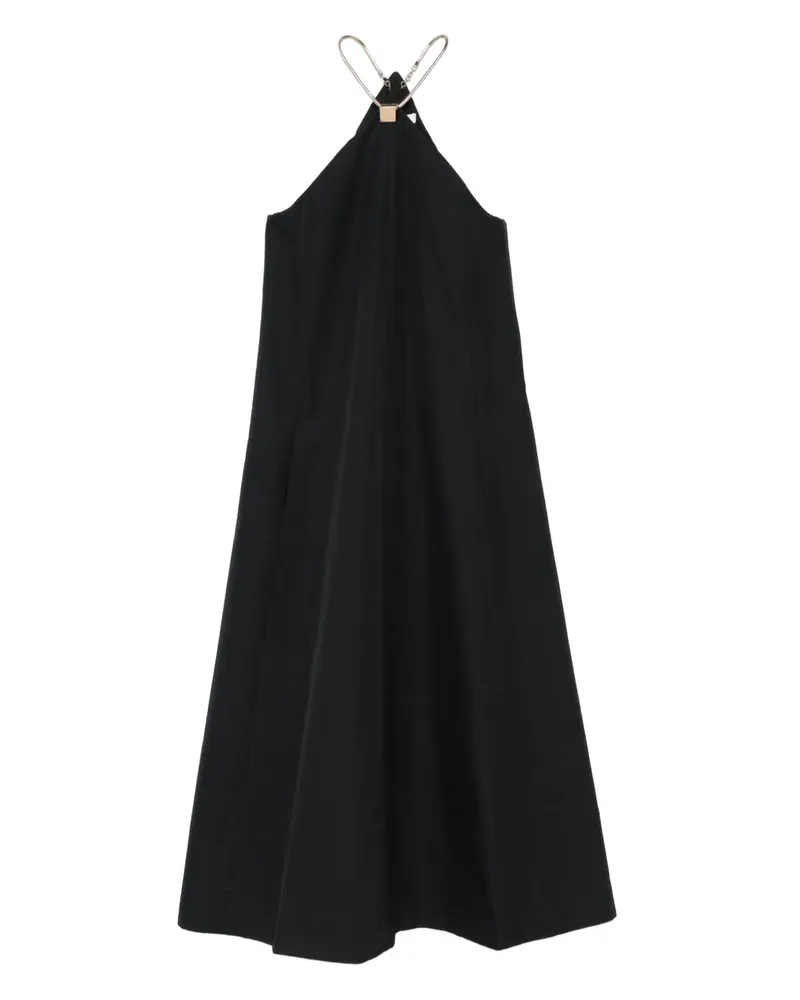 tibi Ärmelloses Neckholder-Kleid - Schwarz Schwarz