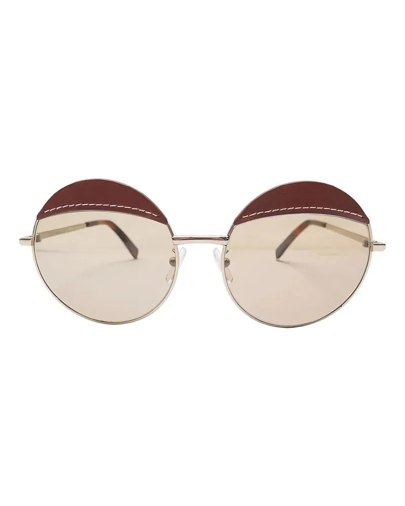 Loewe Sonnenbrille mit rundem Gestell - Silber Silber