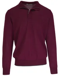 Canali Pullover aus Merinowolle Rot