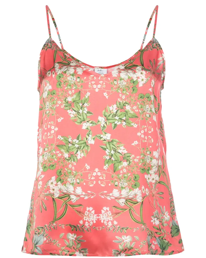 MADISON.MAISON Seidenkleid mit Print - Rosa Rosa