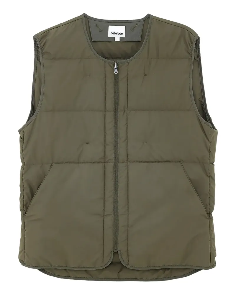 Bellerose Hoch quilted zip-astening gilet - Grün Grün