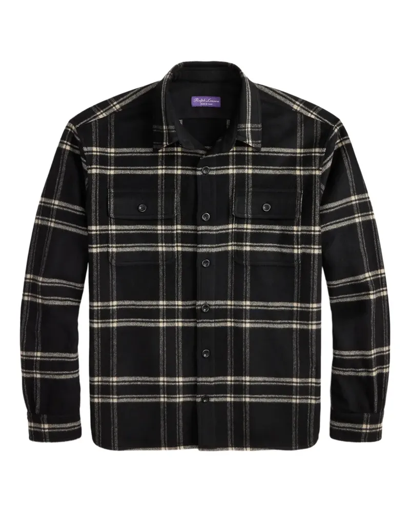 Ralph Lauren Kariertes Hemd - Schwarz Schwarz