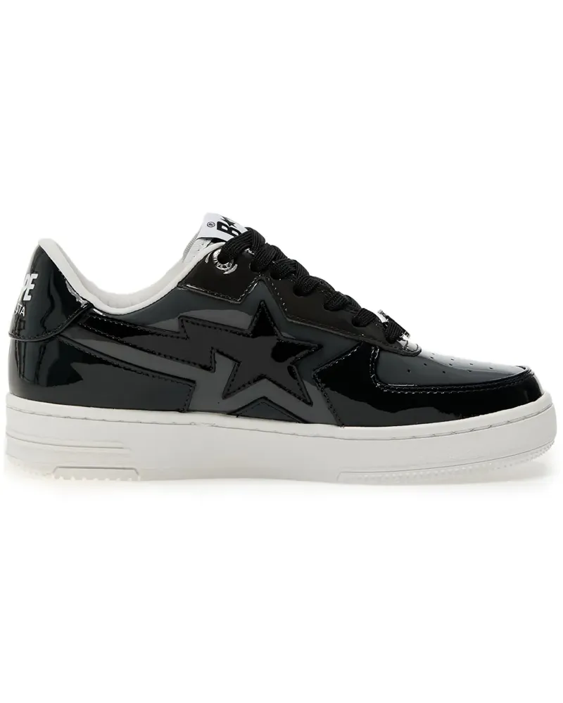 BAPE Sta Icon Sneakers aus Lackleder - Schwarz Schwarz
