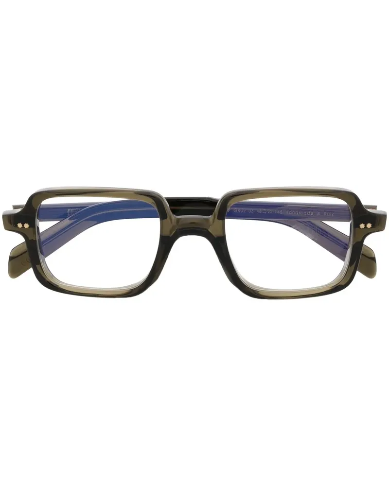 Cutler and Gross Brille mit eckigem Gestell - Grün Grün