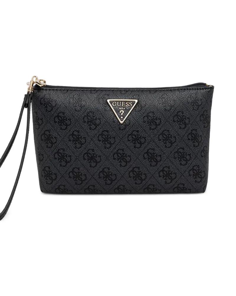Guess Laurel monogram-print pouch - Schwarz Schwarz