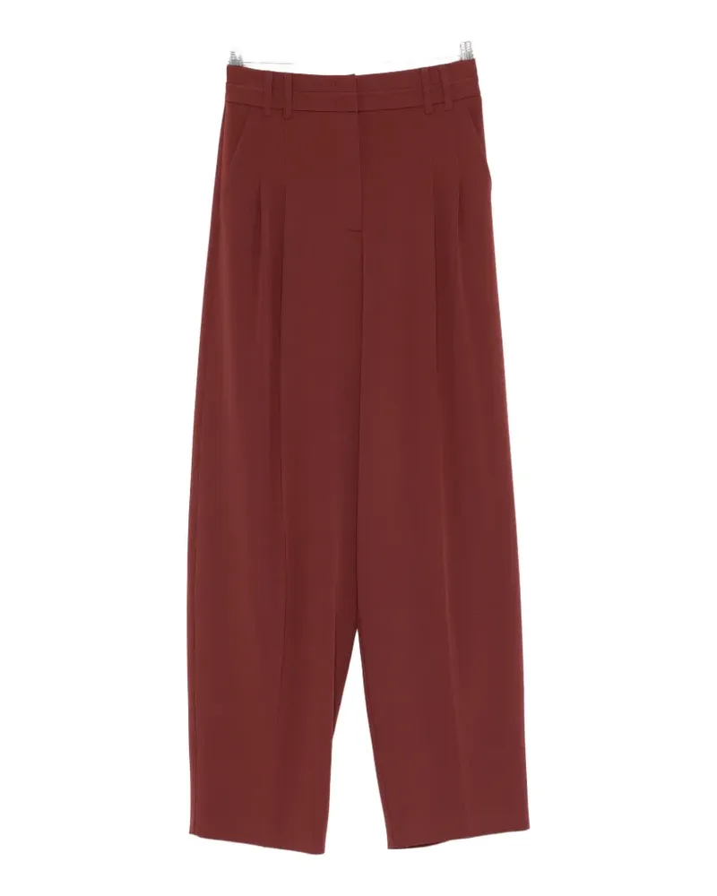Patrizia Pepe pleated palazzo pants - Rot Rot