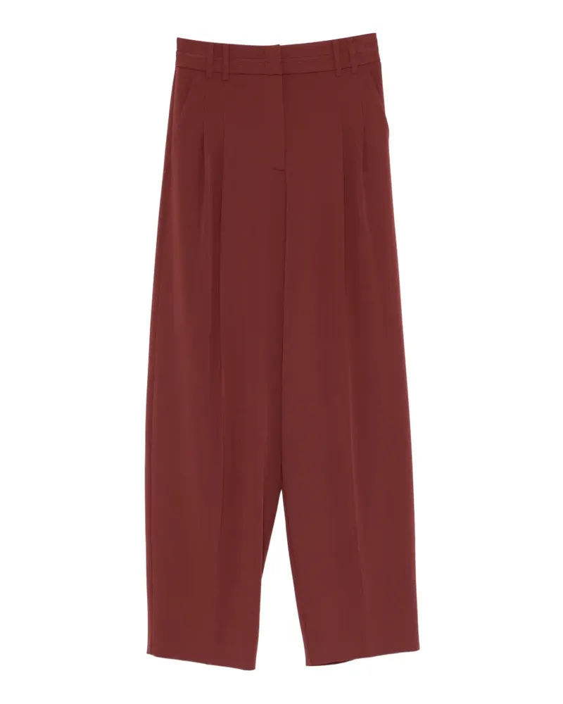 Patrizia Pepe pleated palazzo pants - Rot Rot