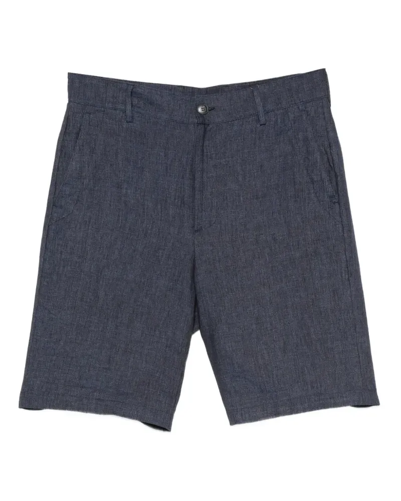 Canali linen shorts - Blau Blau