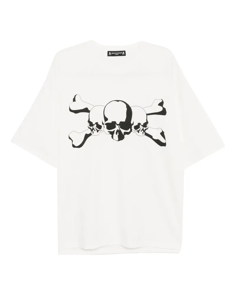 Mastermind Japan T-Shirt mit Logo-Print - Weiß Weiß
