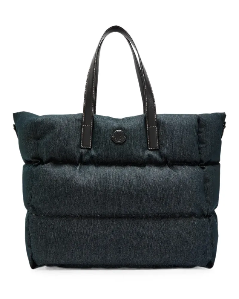 Moncler Caradoc Tote Bag mit Logo-Patch - Blau Blau