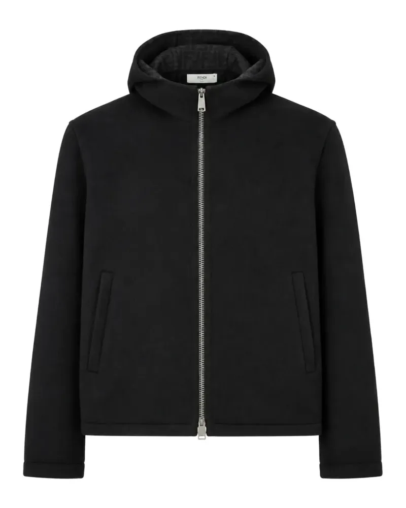 Fendi Hoodie mit Reißverschluss - Schwarz Schwarz