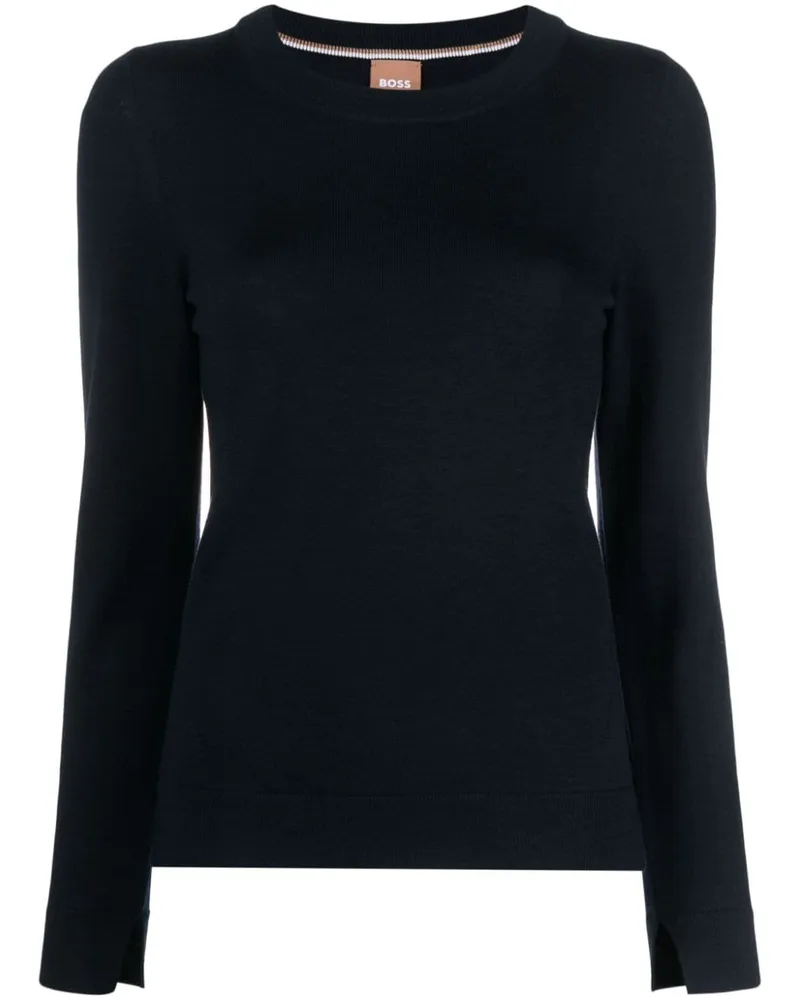 HUGO BOSS Klassischer Pullover - Blau Blau