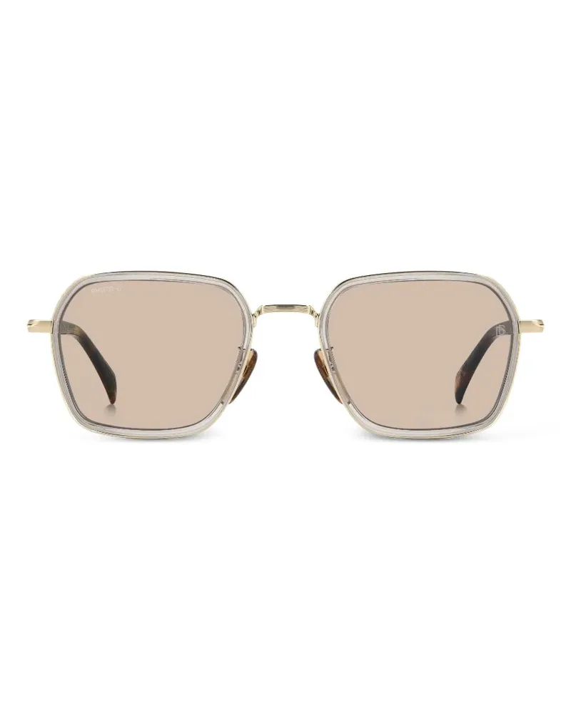 EYEWEAR by DAVID BECKHAM geometric-frame photochromic sunglasses - Gold Gold