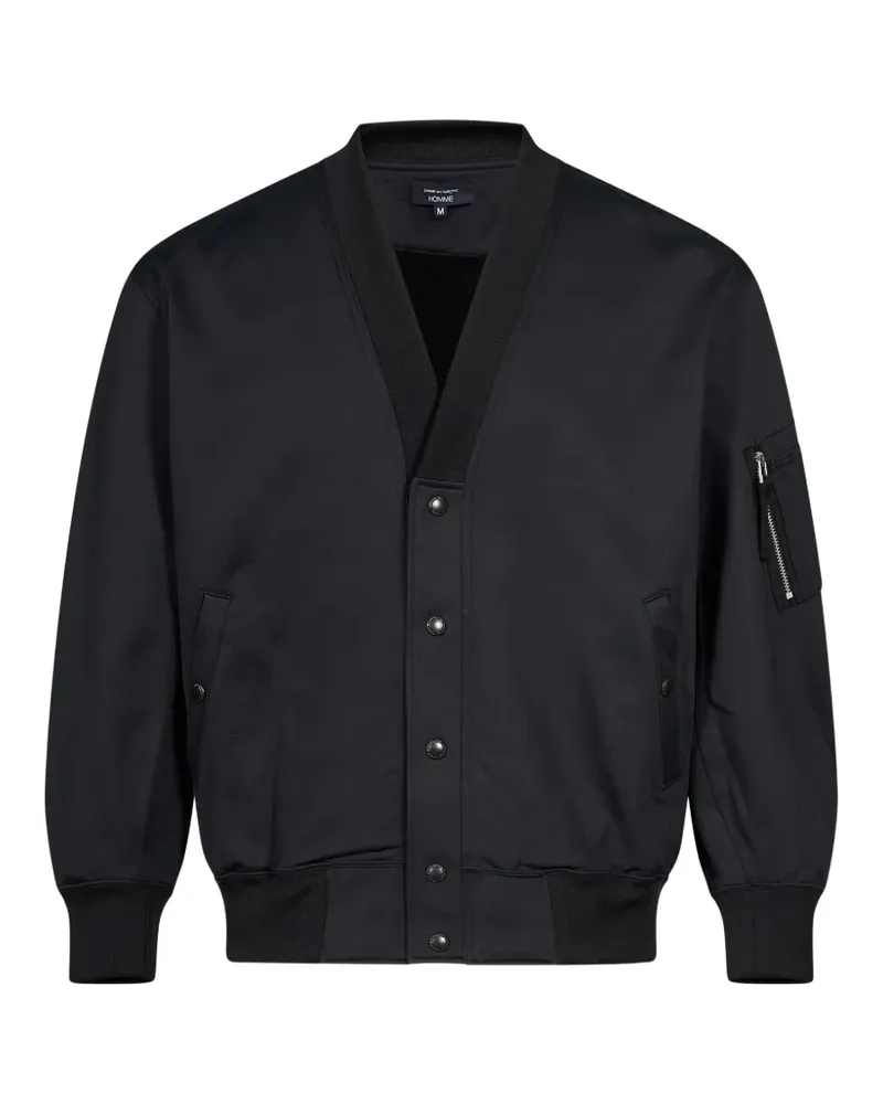 Comme des Garçons v-neck bomber coat - Schwarz Schwarz