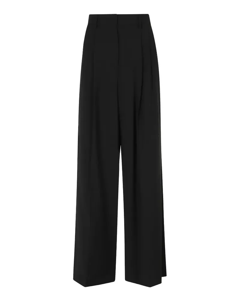 Max Mara Adelfi Hose mit weitem Bein - Schwarz Schwarz